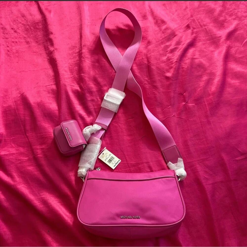 NWT Michael Kors Pink Jet Set Crossbody